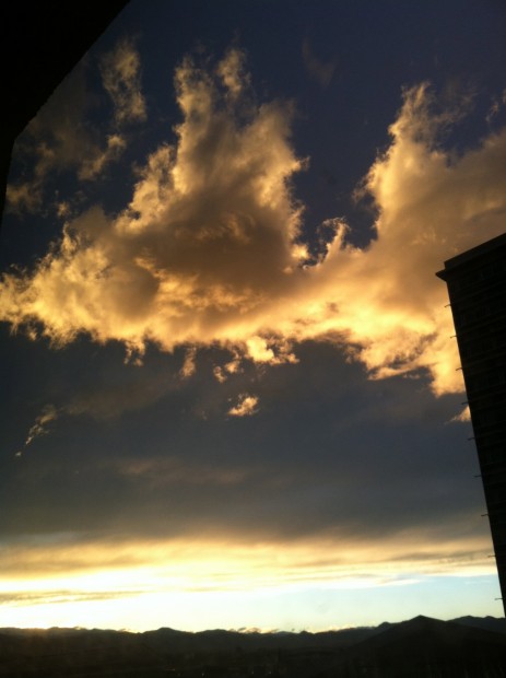 Denver sunset from hotel window... 