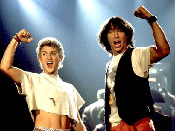 Bill and Ted. So you don't get us confused.